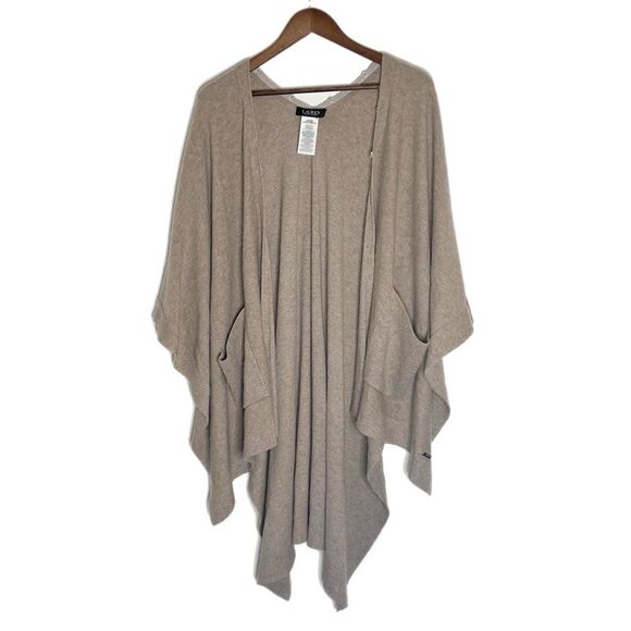 Lauren Ralph Lauren Ruana Shawl with Pockets - Picture 1 of 6